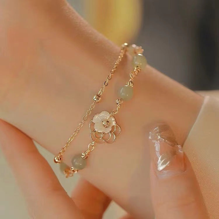 Icing On The Cake Hetian Jade Bracelet For Women