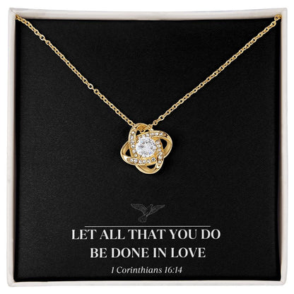 Love knot necklace - Dazzling Gem Jewelries