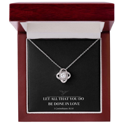 Love knot necklace - Dazzling Gem Jewelries